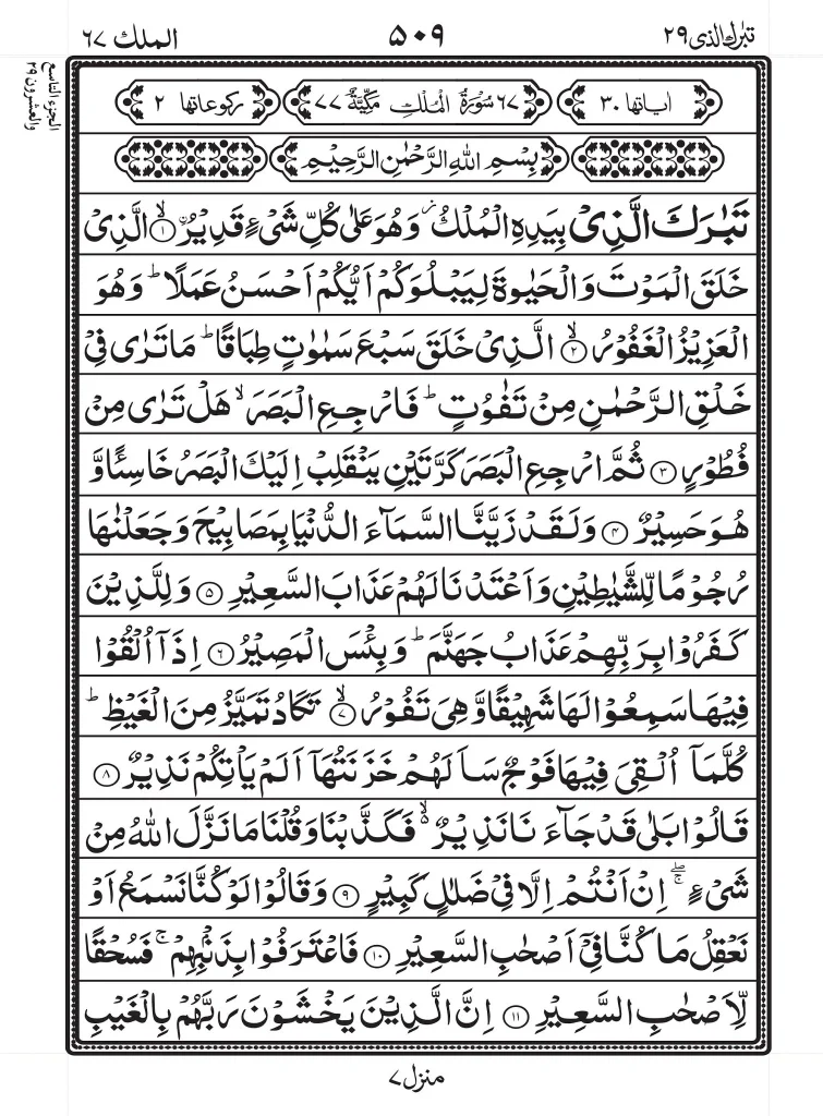 surah mulk read online page 1